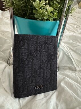 Dior Black Jacquard Logo Card Holder